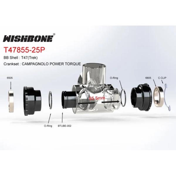 ウィッシュボーン T47855-25P M47×1mm/85.5mm ボトムブラケットの通販は