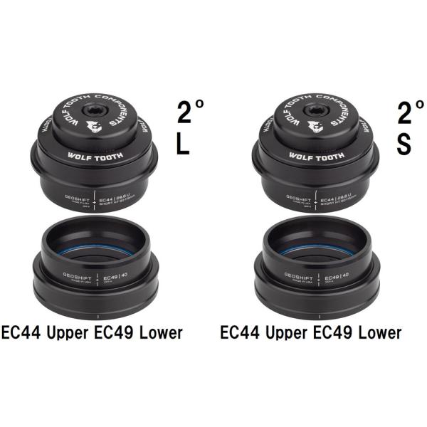 ウルフトゥース EC44 Upper EC49 Lower GeoShift 2° Performance Angle Headsetの通販は 20,240円