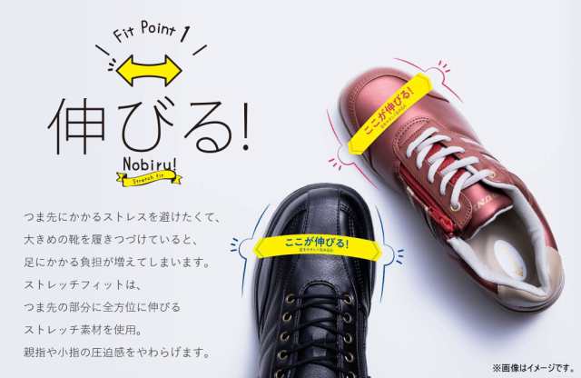 ウォーキングシューズ 靴 スニーカー レディース 外反母趾 おしゃれ Dunlop ダンロップ ストレッチフィット ファスナー付き 4e Ktdf033の通販はau Pay マーケット ファッションシューズアベリア