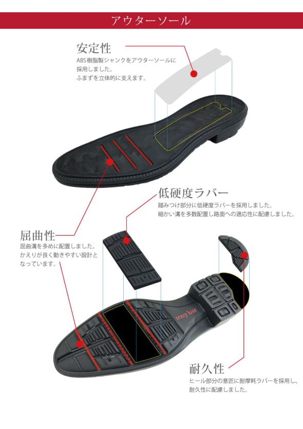 テクシーリュクス アシックス商事 texcy luxe 本革 革靴 ビジネスシューズ ストレートチップ スニーカー 黒 ブラック 2E ロングノーズ 靴 父の日 actu7002_8