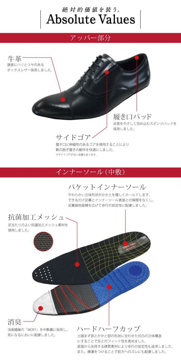 テクシーリュクス アシックス商事 texcy luxe 本革 革靴 ビジネスシューズ プレーントゥ スニーカー 黒 ブラック 2E ロングノーズ 靴 父の日 actu7031_6