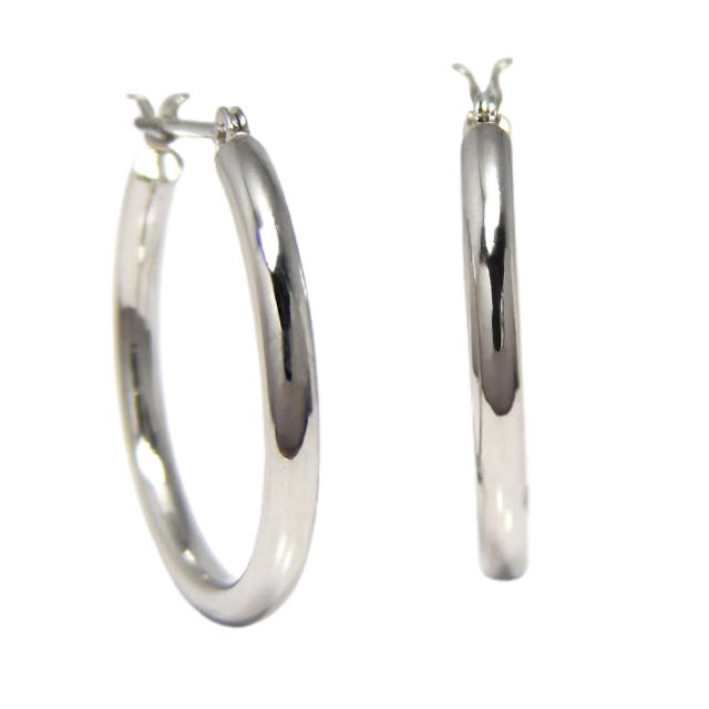 Pt900 プラチナ パイプ フープ ピアス スナップ ピアス 幅2.0mm 外径20.0mm 輪っか クロッシング 遮断式 リング ワンタッチ キャッチレス