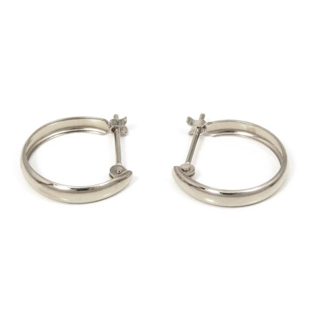プラチナ！ 甲丸 フープ スナップピアス ！ 2×10mm isi-004562-000.jpg