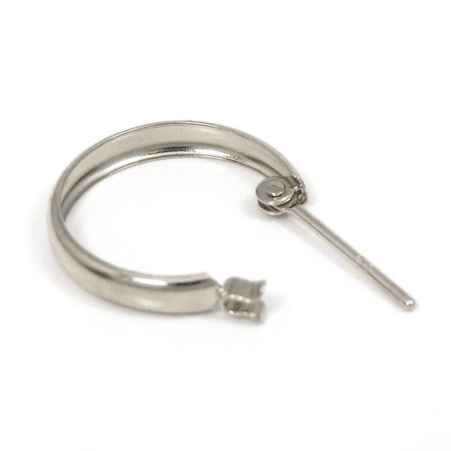 プラチナ フープ ピアス 甲丸 スナップ Pt900 幅2mm 外径13mm