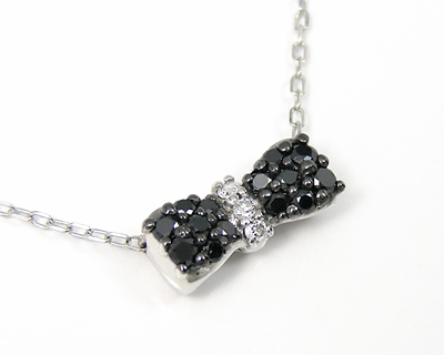 K10WG ブラックダイヤ 1粒 ネックレス 楽天市場】K10YG/WG【0.5ct