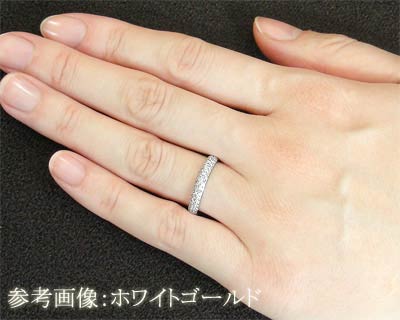 ダイヤモンド パヴェリング 0.3ct K10YG/K10PG/K10WG 10k 10金_1