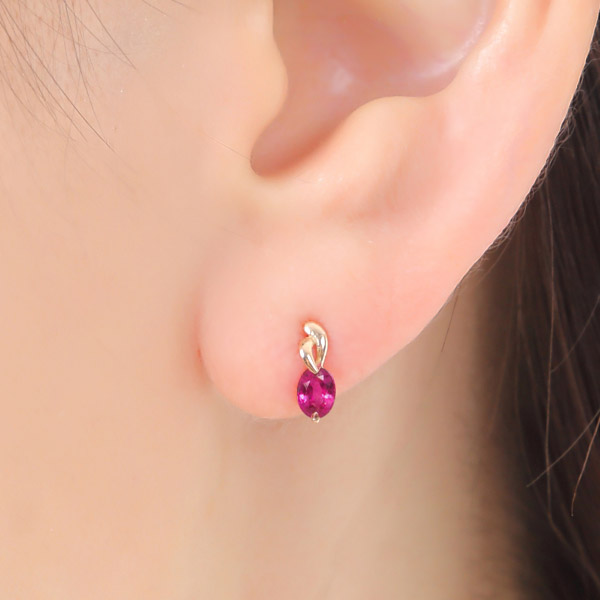 ルビー　18金　ピアス Amazon | ルビー レッド ピアス 18金 ゴールド プリンセスカット