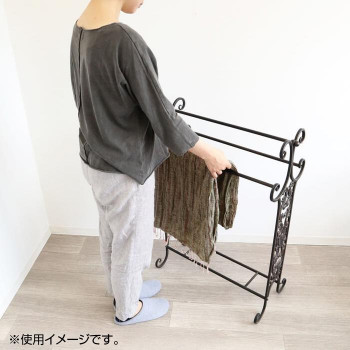 かわ畑 アンティーク調 スタンドラック(タオルハンガー) 1609IFH004 4589962415443_5