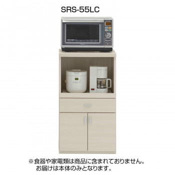 60 Off フナモコ 日本製 ホワイトウッド Srs 55lc レンジカウンター スマートキッチンシリーズ キッチン収納