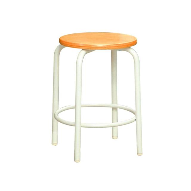 ルネセイコウ ラウンドスツール(内リング付き) ナチュラル・ミルキーホワイト 日本製 完成品 RW-2W 4901749183244の通販は 12,680円