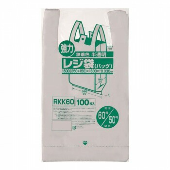 ジャパックス レジ袋 関東60号/関西50号 半透明 100枚×10冊 RKK60