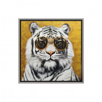 ユーパワー オイルペイント アート「カラフル タイガー」 OP-25083