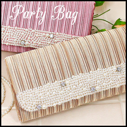 クラッチバッグ パール ビジュー パーティーバッグ 小さい プリーツ ショルダーバッグ 結婚式 レディース 女性の通販はau Pay マーケット ギャルガールズ