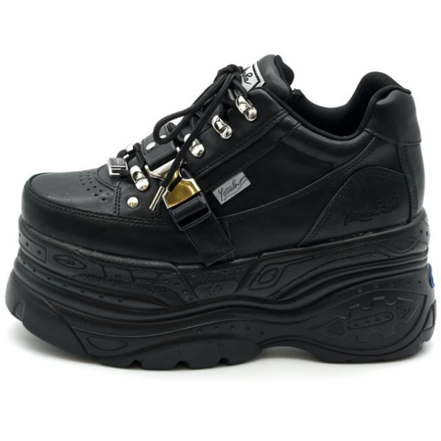 ヨースケ YOSUKE 厚底スニーカー レースアップ ハイソール メンズ プラットフォーム 26 27 28 黒 紫 銀 2608503 (予約)は10月下旬頃〜入荷予定