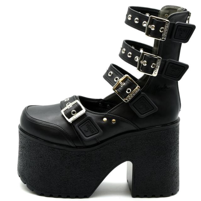 ヨースケ YOSUKE 厚底ブーツ ボーンブーツ プラットフォーム レディース 全4色 S-LL 黒 白 4460119