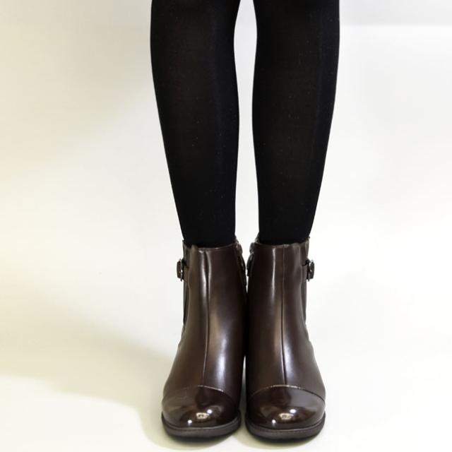 by あしながおじさん サイドゴアブーツ ショートブーツ レディース 黒 茶色 赤 22cm-25cm 8710631