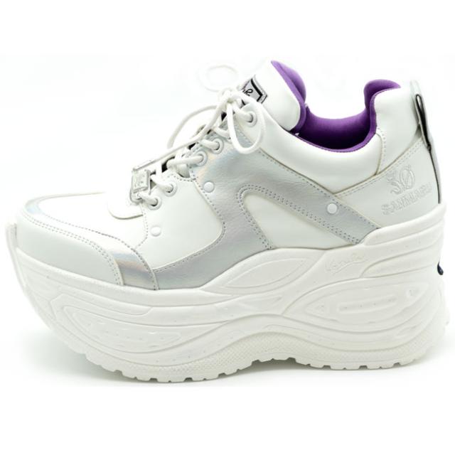 ヨースケ YOSUKE 厚底スニーカー レースアップ ハイソール メンズ 26 27 28 黒 白 2608146