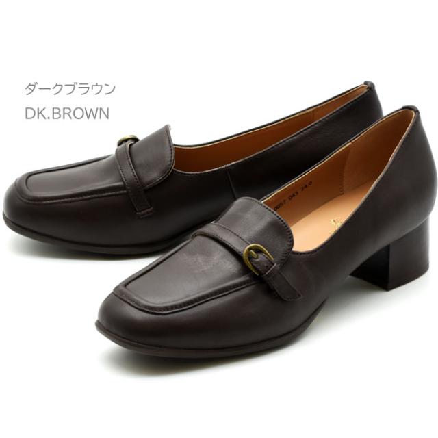 あしながおじさん 厚底ローファー パンプス ベルト 厚底 本革 レザー レディース オフィスシューズ 6410057_3