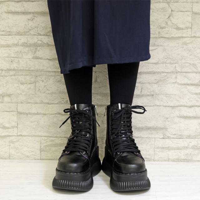ヨースケ YOSUKE 厚底ブーツ スニーカーブーツ レースアップブーツ