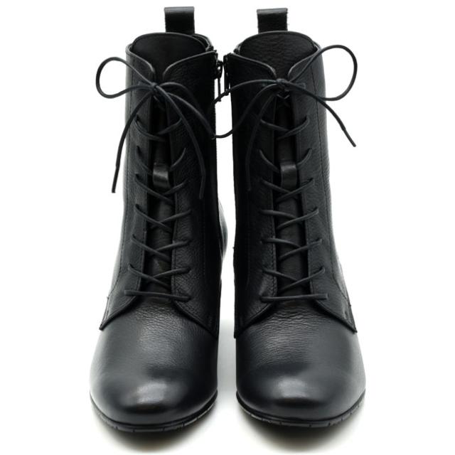 あしながおじさん レースアップブーツ 厚底ブーツ 本革 レザー