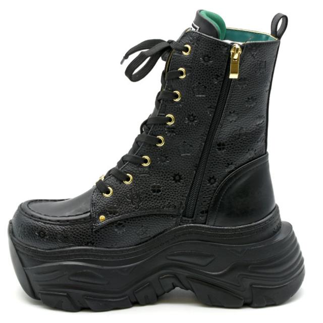 ヨースケ YOSUKE 厚底ブーツ スニーカーブーツ レースアップブーツ ハイソール レディース 全4色 22.5-25 4460013 YOSUKE ブーツ 「YOSUKE」厚底ベルトスニーカーブーツ 4460083