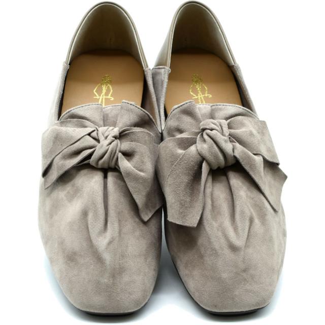 あしながおじさん パンプス スリッポン 本革 レザー レディース 全5色