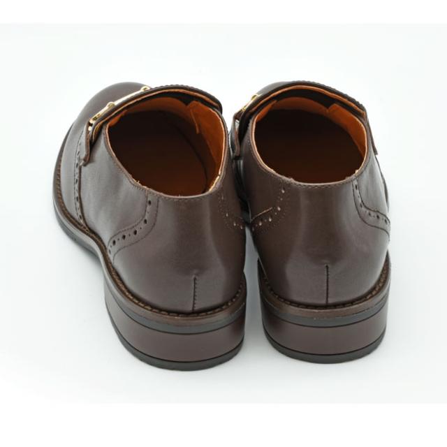 あしながおじさん ビットローファー 本革 レザー 防滑 スリッポン