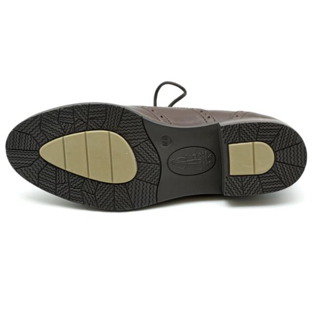 あしながおじさん レースアップパンプス 厚底 本革 レザー 防滑