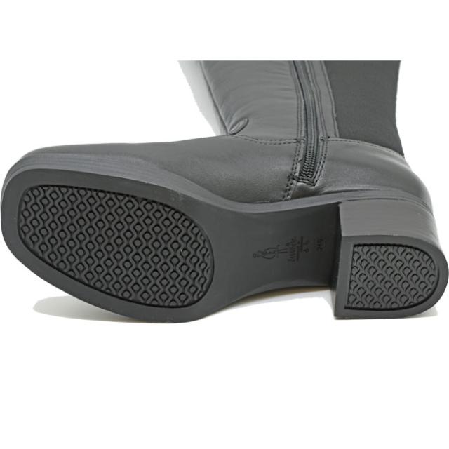 あしながおじさん ロングブーツ 厚底ブーツ 本革 レザー レディース 全