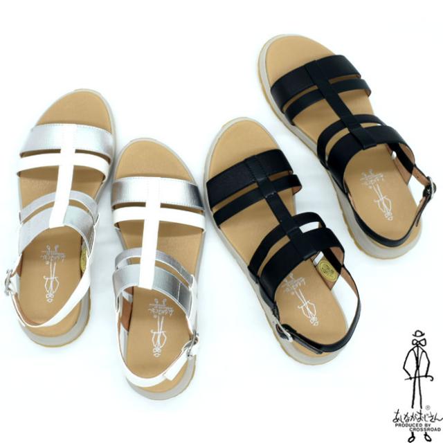 あしながおじさん ストラップサンダル レザーサンダル スポサン 本革 レザー レディース 全3色 S-LL 2410161 (予約)は3〜5営業日後の出荷です。