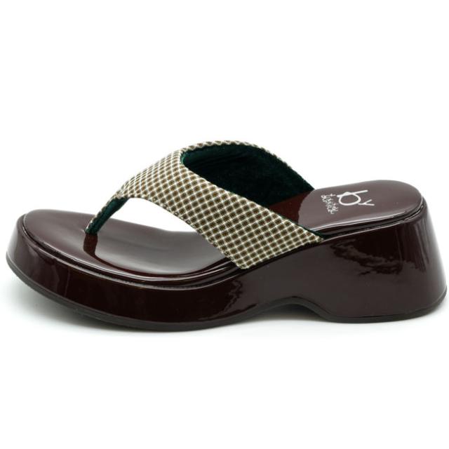 by あしながおじさん 下駄 ゲタ 厚底サンダル ウェッジソール 全3色 S