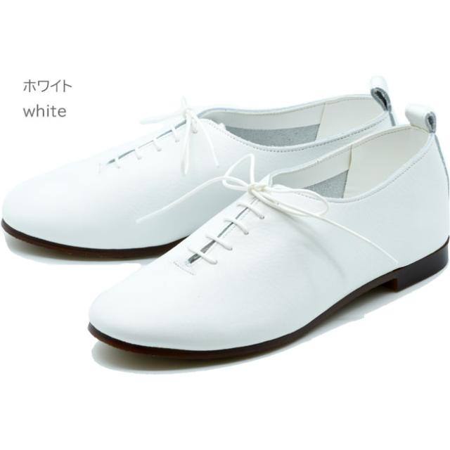 レースアップシューズ フラットシューズ パンプス 本革 レザー Recipe