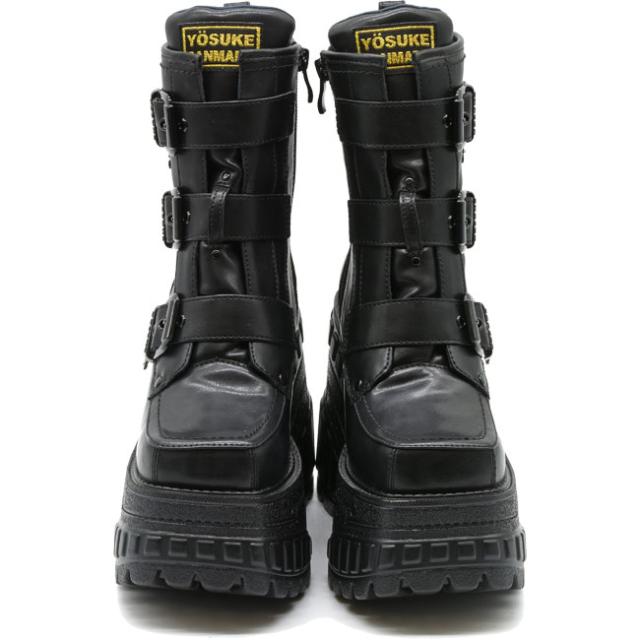 ヨースケ YOSUKE 厚底スニーカー 厚底ブーツ ベルト ハイソール