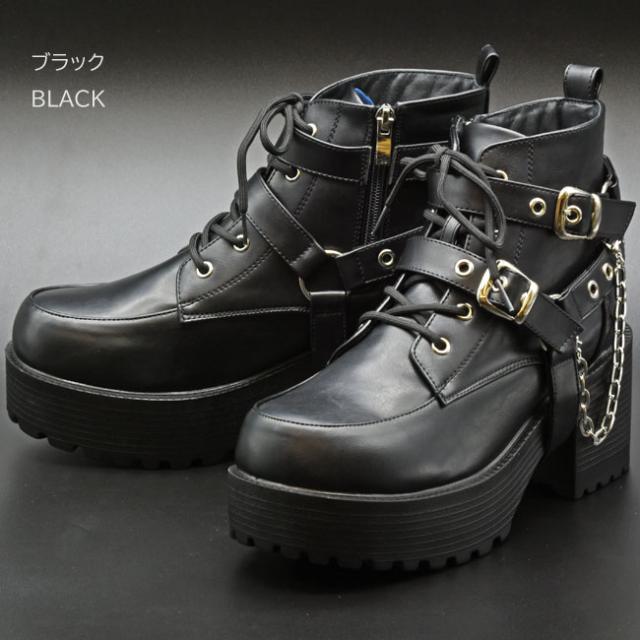 ヨースケ YOSUKE レースアップブーツ 厚底ブーツ ショートブーツ