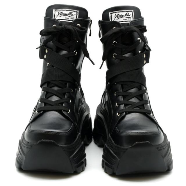 ヨースケ YOSUKE スニーカーブーツ 厚底ブーツ ショートブーツ レースアップブーツ レディース 全4色 黒 白 4460079の通販は