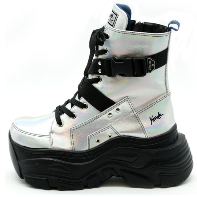 ヨースケ YOSUKE スニーカーブーツ 厚底ブーツ ショートブーツ レースアップブーツ レディース 全4色 黒 白 4460079の通販は