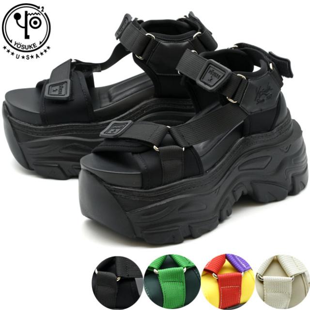 ヨースケ YOSUKE スポーツサンダル 厚底サンダル ストラップサンダル レディース 全4色 S M L LL 黒 白 4460106