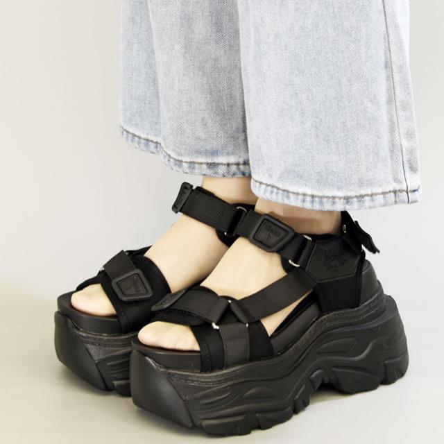 ヨースケ YOSUKE スポーツサンダル 厚底サンダル ストラップサンダル レディース 全4色 S M L LL 黒 白 4460106