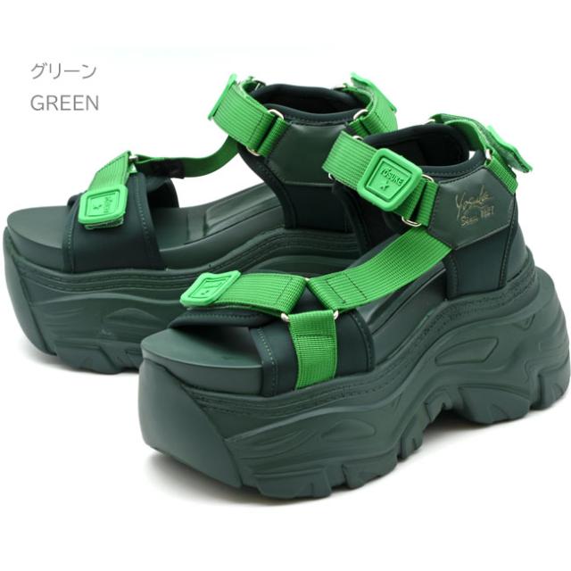 ヨースケ YOSUKE スポーツサンダル 厚底サンダル ストラップサンダル レディース 全4色 S M L LL 黒 白 4460106
