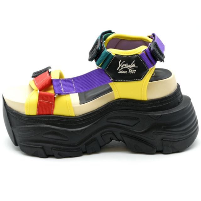 ヨースケ YOSUKE スポーツサンダル 厚底サンダル ストラップサンダル レディース 全4色 S M L LL 黒 白 4460106