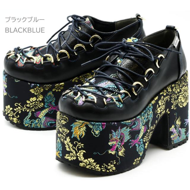 ヨースケ YOSUKE 厚底シューズ レースアップシューズ プラットフォーム 厚底 メンズ 全2色 S-LL ブラック 黒 4468024_2