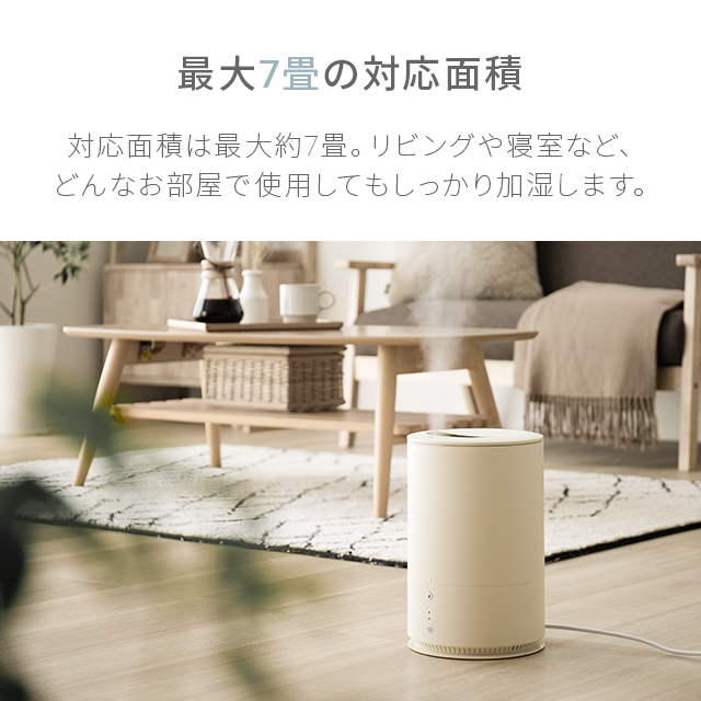 超音波加湿器 加湿器 次亜塩素酸水対応 ウイルス対策 卓上 オフィス
