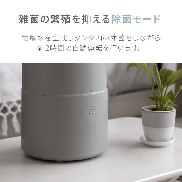 ✨美品✨加湿器 卓上 除菌加湿器  電解水除菌 超音波加湿器 大容量