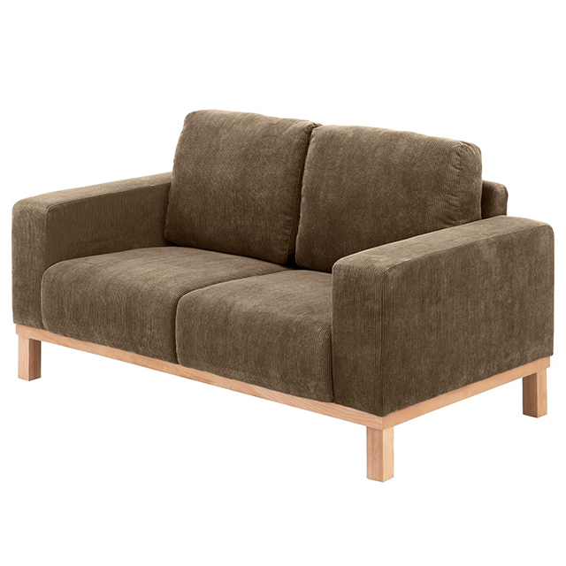 ソファ ソファー 2人掛け コーデュロイソファ 幅157 2人掛け ロー