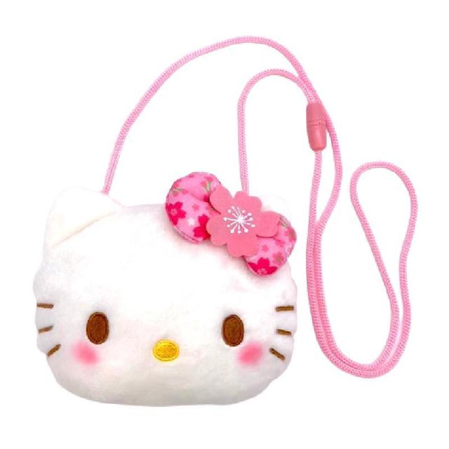 ハローキティ 桜着物 フェイスポシェット ショルダーバッグ サンリオ