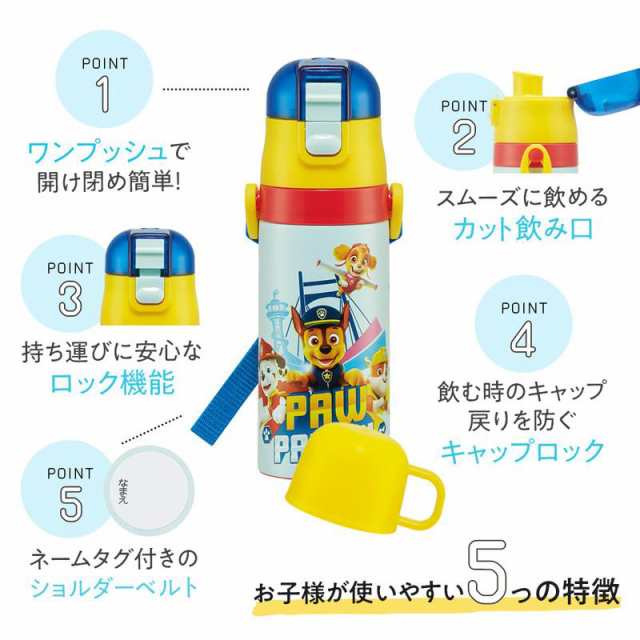 ジュラシック・ワールド 2WAY水筒 ステンレス ボトル 保温 保冷