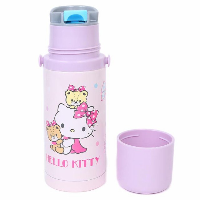 ハローキティ 2WAYステンレスボトル 水筒 380ml 保温保冷 キッズ ハローキティ 2WAYステンレスボトル 水筒 380ml 保温保冷 キッズ
