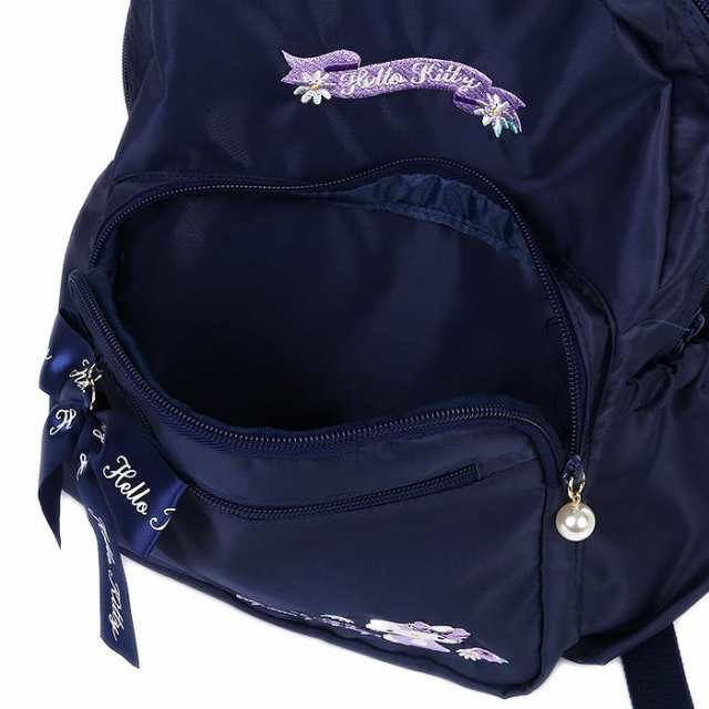 ハローキティ キッズリュック M ネイビー リュックサック 子供 ハローキティ キッズリュック M ネイビー リュックサック 子供