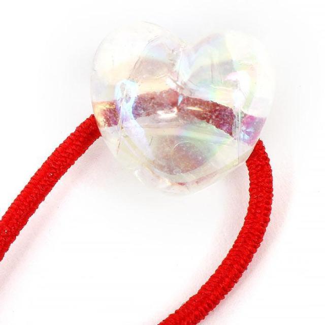 ハローキティ ヘアゴム マスコットヘアゴムS(ハート) レッド 髪飾り