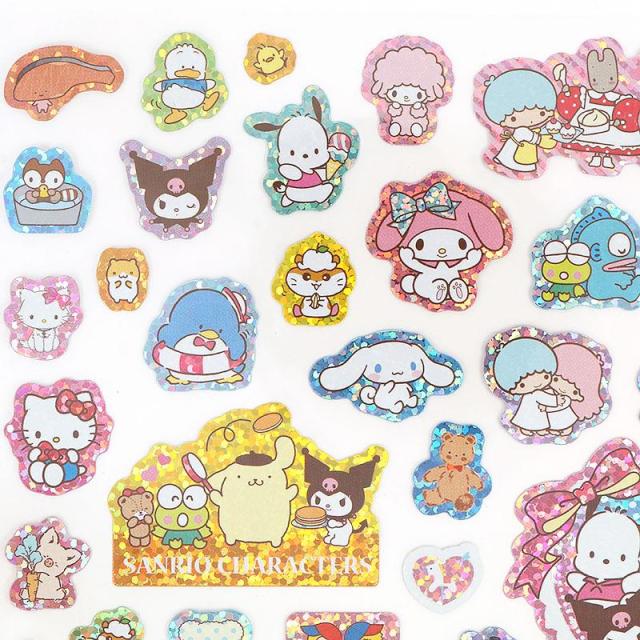 サンリオキャラクターズ 100ピースシール ホログラム キラキラ